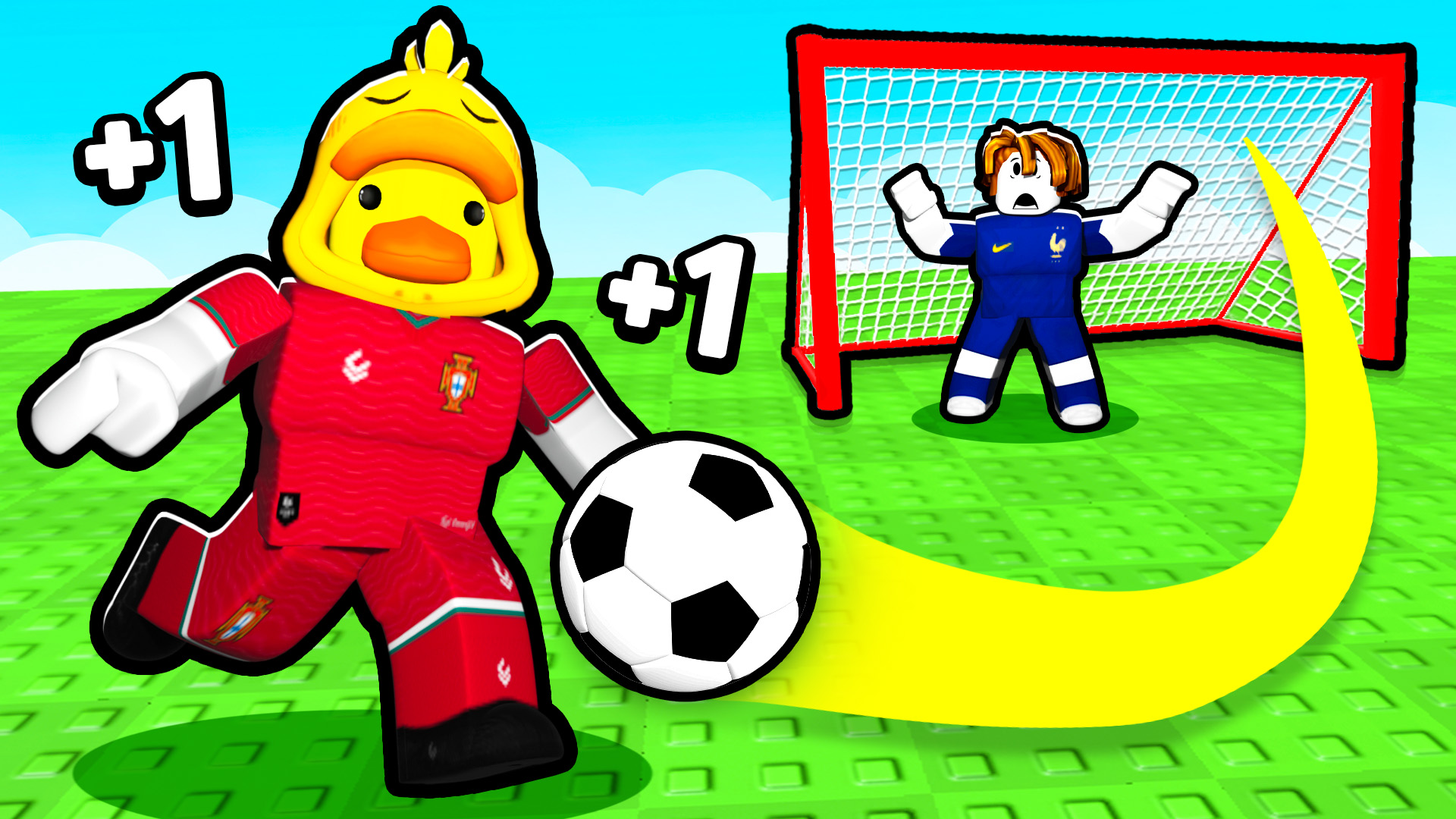 Every Second +1 KICK to SCORE GOALS in Roblox! thumbnail